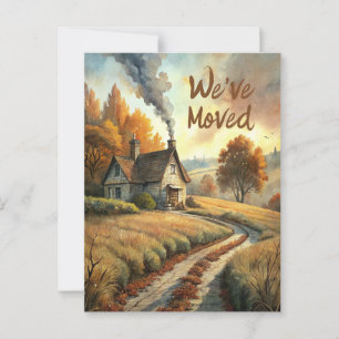 Carte Postale Rustic Cabine Pays Accueil Nouvelle adresse Nous a