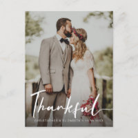 Rustic Moody photo Mariage verticale Merci