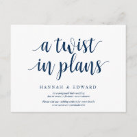 Rustic Navy Blue, un rebondissement dans les plans