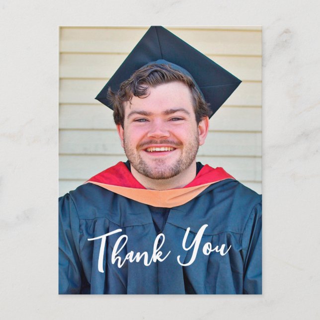 Carte Postale Rustic Panel Design Thank You Postcard (Devant)