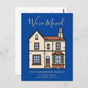Carte Postale Rustique moderne Nous avons déménagé Faire-part mo
