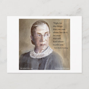Carte Postale Ruth Bader Ginsburg & Citation