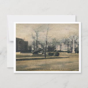 Carte Postale Rutherford NJ, Street Corner, Cannon, 1910 View