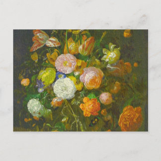 Carte Postale Ruysch, Rachel Blumenstrauß