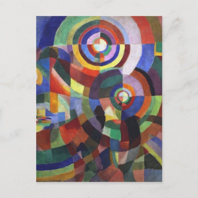 Carte Postale Rythm par Robert Delaunay (Devant)