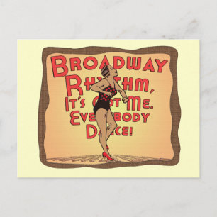 Carte Postale Rythme Broadway