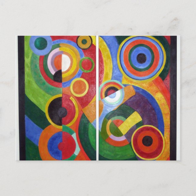 Carte Postale Rythme de Robert Delaunay (Devant)