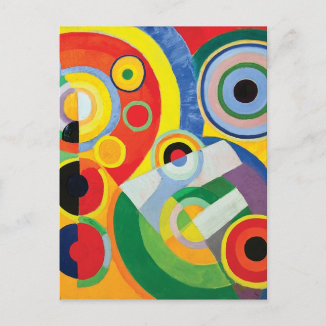 Carte Postale Rythme Joie de Vivre par Robert Delaunay (Devant)