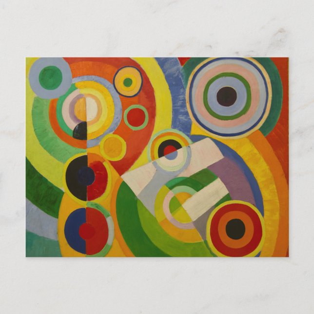 Carte Postale Rythme Joie de vivre par Robert Delaunay 1930 (Devant)
