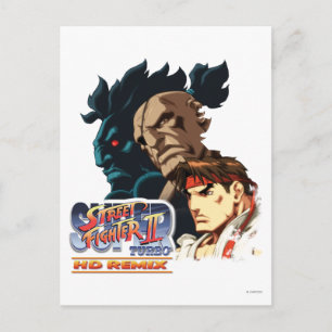 Carte Postale Ryu, Sagat et Akuma