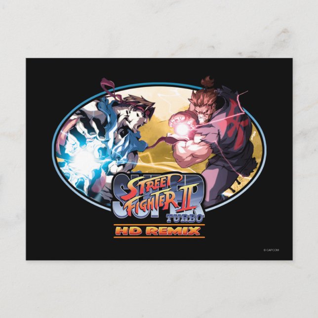Carte Postale Ryu Vs Akuma 2 (Devant)