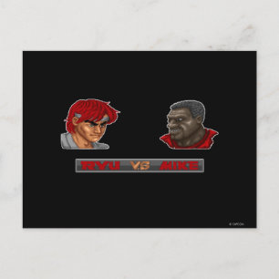Carte Postale Ryu Vs Mike