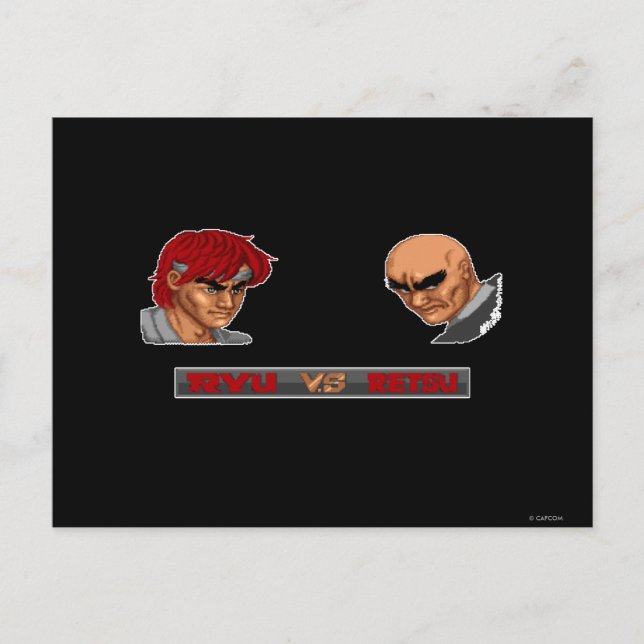 Carte Postale Ryu Vs Retsu (Devant)