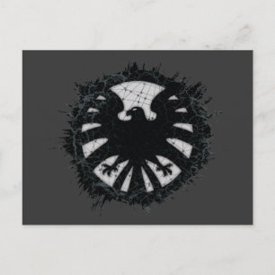Carte Postale S.H.I.E.L.D. Insigne Global Network Grunge