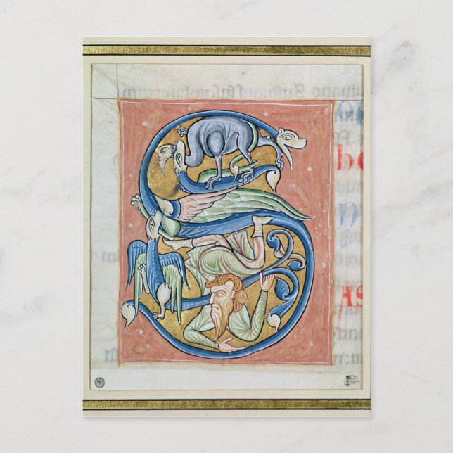 Carte Postale 'S' initial historique représentant un acrobat (Devant)