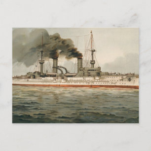 Carte Postale S.M. Grands croiseurs 'Furst Bismarck'
