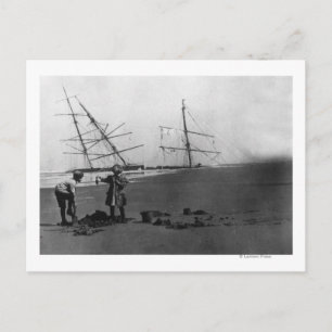 Carte Postale S.S. Alice McDonald Wreck Péninsule Ilwaco