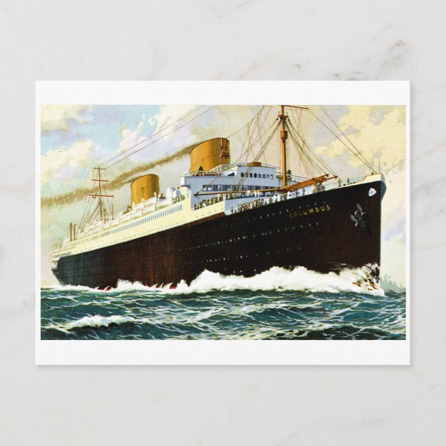 Carte Postale S.S. Columbus - Vintage (Devant)