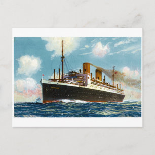 Carte Postale S.S. Stuttgart Luxury Ocean Liner - Vintage