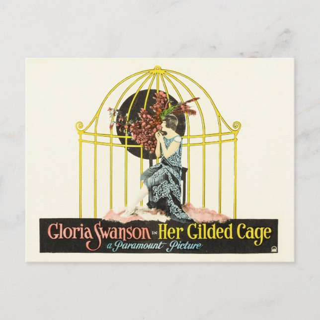 Carte Postale Sa cage dorée (Paramount, 1922) (Devant)