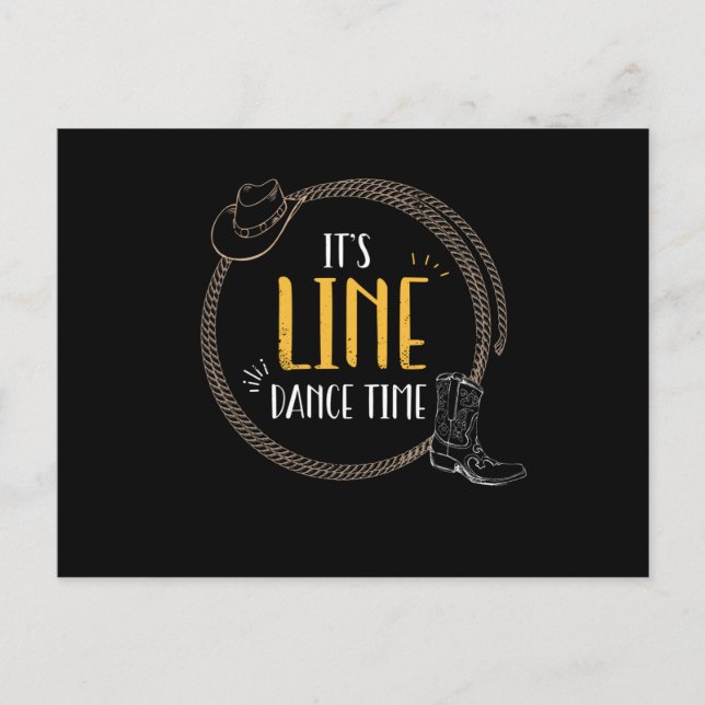 Carte Postale Sa ligne de danse (Devant)