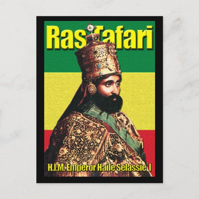 Carte Postale Sa Majesté impériale l'empereur Haile Selassie I (Devant)
