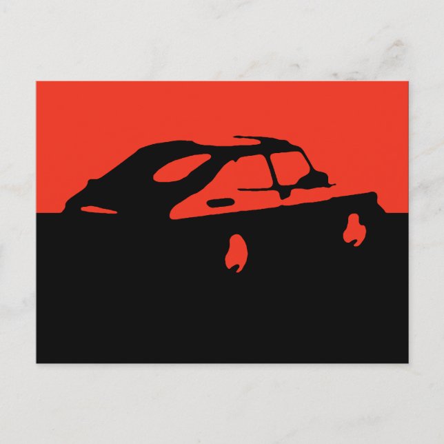 Carte Postale Saab 900 SPG/Aero - Red on dark postcard (Devant)