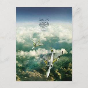 Carte postale Saab JAS 39 Gripen