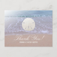 Sable élégant Dollar Beach Merci de mariage