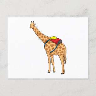Carte Postale Sac à dos Giraffe