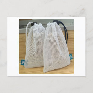 Carte Postale Sac à maille blanche Sac à maille à maille blanche