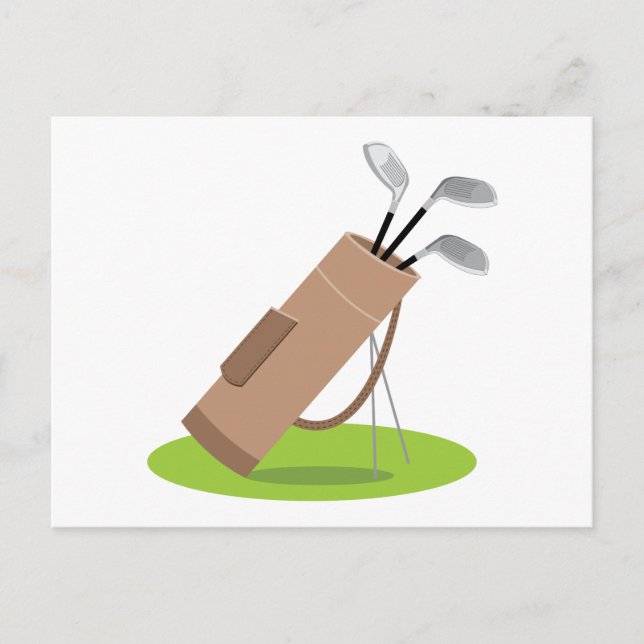 Carte Postale Sac de golf (Devant)