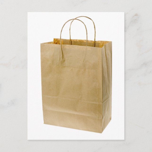 Carte Postale sac en papier Brown (Devant)