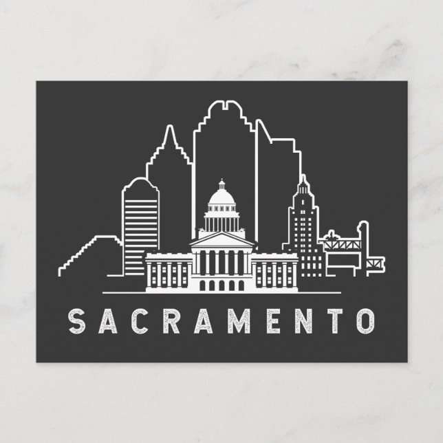 Carte Postale Sacramento Californie (Devant)