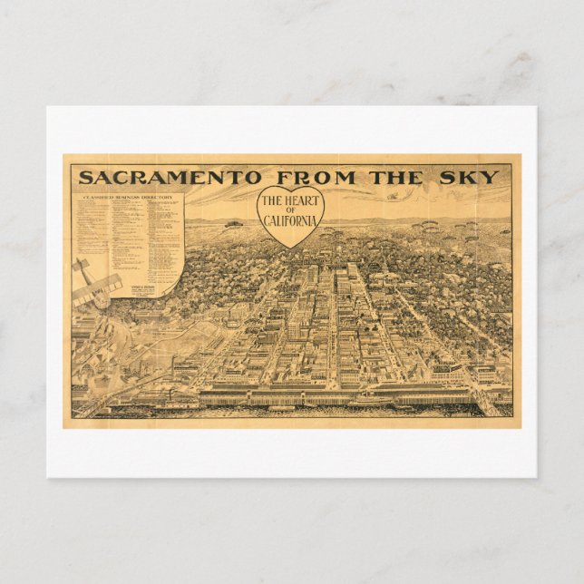Carte Postale Sacramento du ciel, 1923 (Devant)