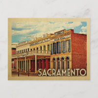 Carte postale Sacramento Vintage voyage Californie