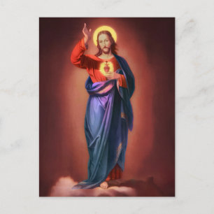 Carte Postale Sacré Coeur de Jésus-Christ
