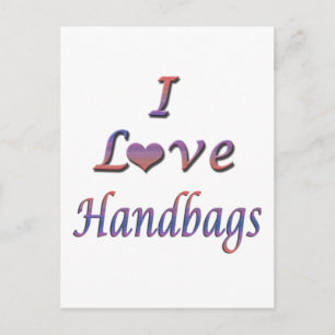 Carte Postale Sacs à main I Heart (Love)