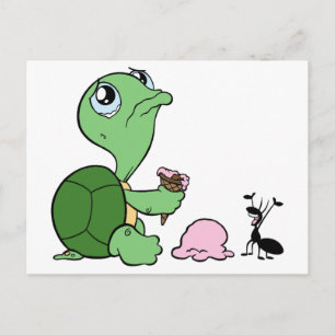 Carte Postale Sad Turtle Happy Ant