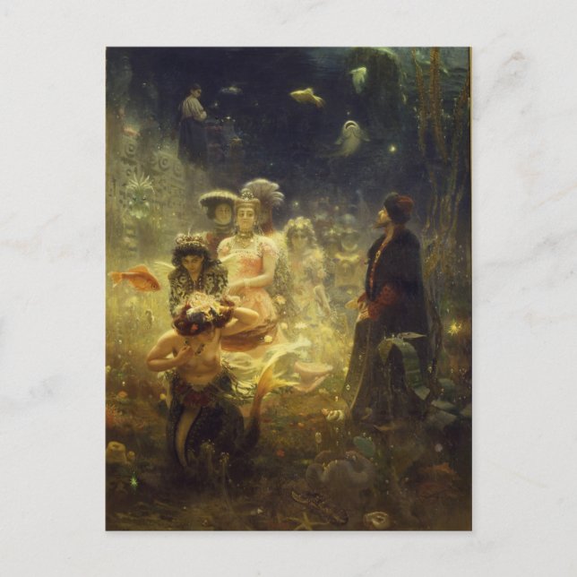 Carte Postale Sadko dans le royaume sous-marin Ilya Repin Mermai (Devant)