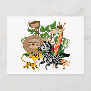 Carte Postale Safari animal