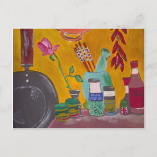 Carte Postale Safran et piments