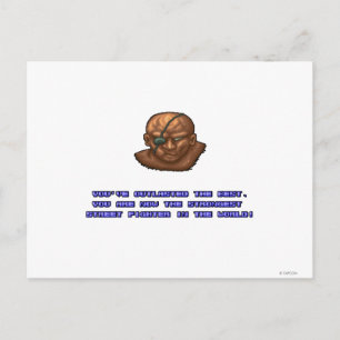 Carte Postale Sagat KO'ed