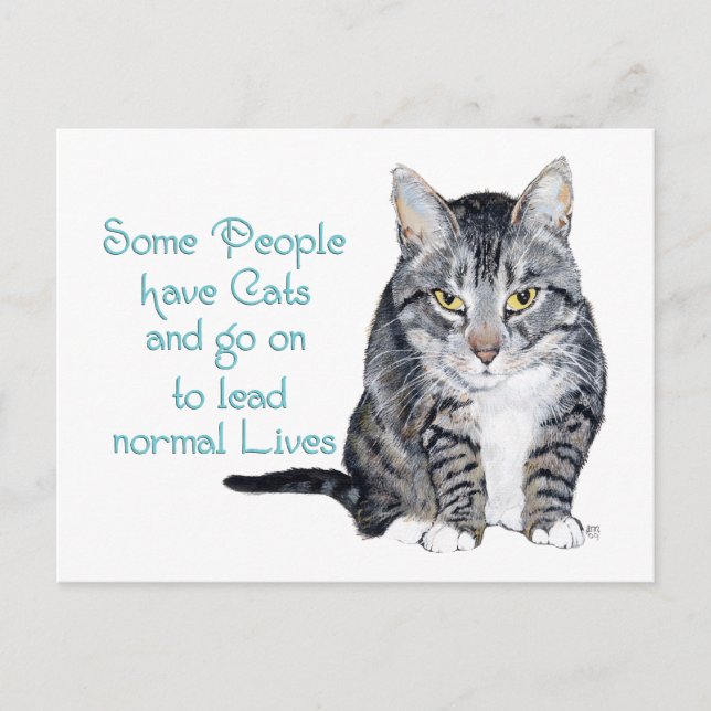 Carte Postale Sagesse chats - Certaines personnes ont des chats (Devant)