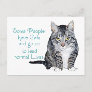 Carte Postale Sagesse de Chat - Certaines personnes ont des Chat