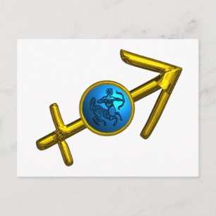 Carte Postale SAGITTAIRE ANNIVERSAIRE ZODIAQUE Astrologie