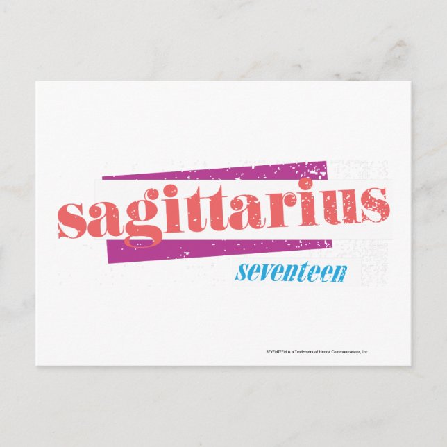 Carte Postale Sagittaire LtPink (Devant)