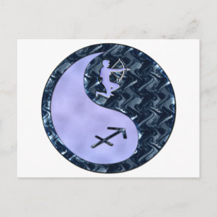 Carte Postale Sagittaire Yin Yang