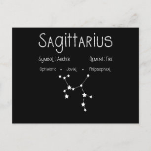 Carte Postale Sagittarius Horoscope Astrologie Étoile Signal Ann