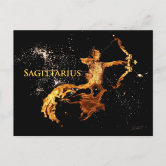 Carte postale Sagittarius - Symboles Zodiaques
